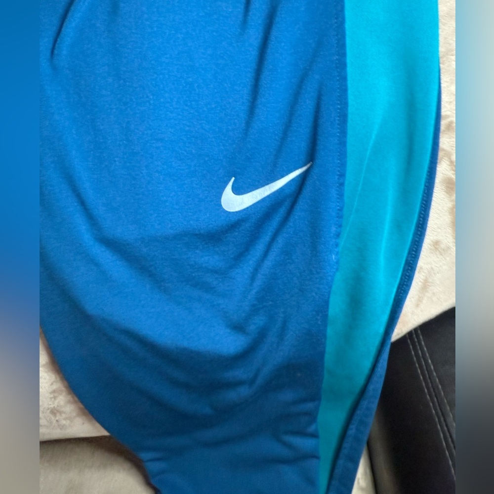 Nike Therma-Fit Women’s Size Medium' Blue Athletic Track Pants Activewear Medium - Picture 7 of 14